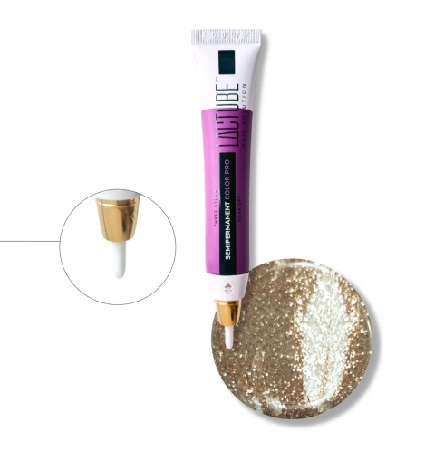 GOLD GLITTER 15 ML MANUELLE 46 COLOR PRO złoty